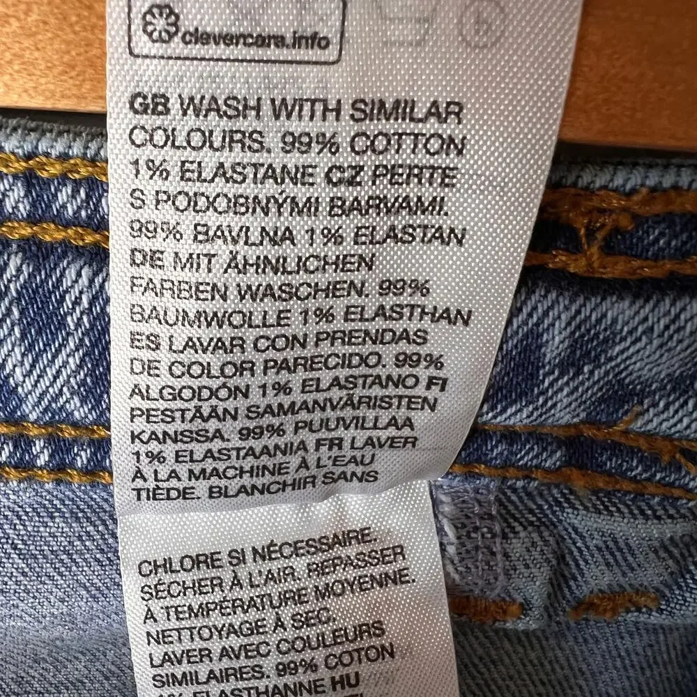Paris Atelier & Other Stories Jeans Womens Size 29 Patch Pockets Wide Leg